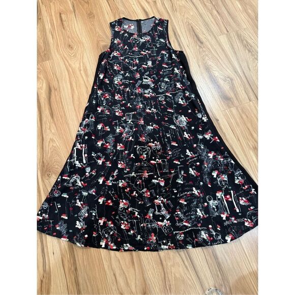 Miao Ran Printed & Embroidered Dress in Black fit XS/S - Picture 5 of 14